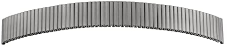 SELVA Flex-Metallband, Uhrenarmband, Ersatzband, Titan, matt (20 mm)