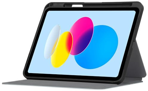 Targus Case for iPad 10th Generation 2022, Click-In Durable Protective Case 10.9 inch, Infinite Viewing Angles with Stand and Magnetic Closure - Silver