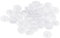 sourcing map Screw Cap Covers, 40pcs 11.5x3mm Plastic Screw Decoration Cover for Phillips Fitting Nut Self-Tapping Screw, White