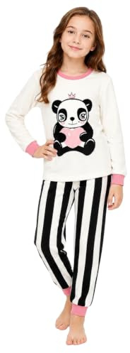 A2Z 4 Kids Girls Boys Panda Santa Christmas Pyjama Two Piece Nightwear Sets | Festive Animal Print Lounge Suit Top Bottom Gift Kids Age 2 to 13 Years