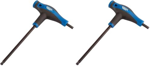 Draper 33910 Expert 'T' Handle Hexagon and Ball End Key, 5mm,Blue (Pack of 2)