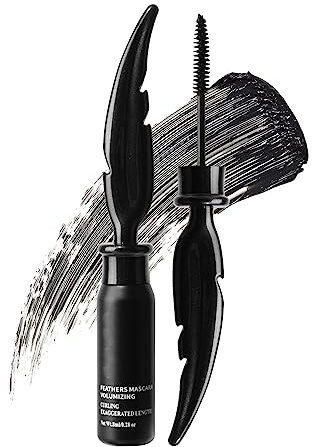 Schwarze Wimperntusche, verlängert und verdichtet die Wimpern, hält lange, ist wasserfest und wischfest und erfüllt den ganzen Tag lang die Wimpern（1 Stück）.