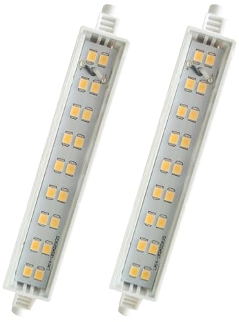 Provance 2x LED Stablampe Lineal R7S Fassung 6W 6Watt ersetzt 40 Watt 500 lm 118mm 3000 Kelvin
