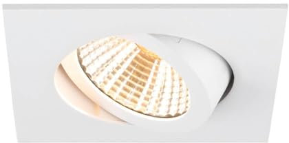 SLV NEW TRIA 68, Deckeneinbauleuchte, 3000K, 38°, IP 20, quadratisch, weiß