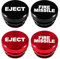 4 Pcs Metal Car Cigarette Lighter Plug Cover, Car Cigarette Lighter Cover Cap, Dustproof Cigarette Lighter Plug Socket Cover Cap, 12V Replacement Accessories for Most Automotive Vehicles