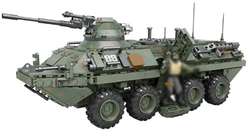 KeKeDuo Technik Panzer Bausteine, 1512 Klemmbausteine Militär IFV Panzerkampfwagen Modellbausatz Konstruktionsspielzeug Kompatibel mit Andere Marken