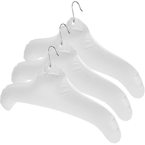 ANDRESLAD 3stücke Aufblasbare Kleiderbügel Für Camping Und Reisen Platzsparende Hänger Mit Hoher Tragfähigkeit Für Kleidung Jeans Und Jacken Leicht Verstaut Und Deflatable