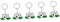 POPETPOP 5 Stück Fußballtor Token Trolley Token Schlüsselanhänger Münzen Trolley Token Einkaufswagen Token Euro Fußball Schlüsselanhänger Fußball Token