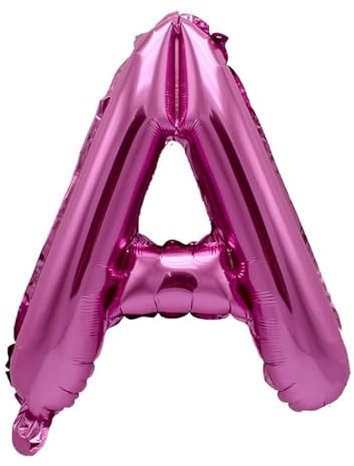 Ballon gonflable rose Lettre A 40 cm à gonfler à l'hélium