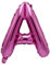 Ballon gonflable rose Lettre A 40 cm à gonfler à l'hélium