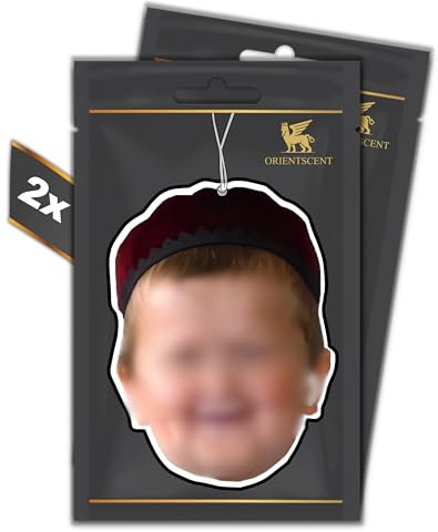 2er Set SMILING MOTIV Duftbaum – Luftfrischer – automatischer Duftspender fürs Auto lustig tuning – Car Air freshener Duftanhänger Auto, Duftbaum Set Auto (WILD BLUEBELL, 2 Stück)