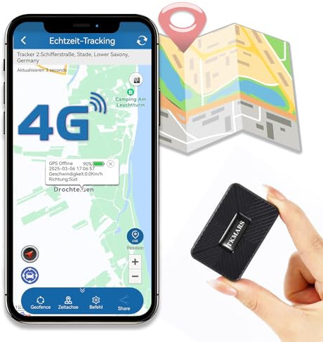 TK913 - Mini GPS Tracker con micrófono, sin suscripción, 1500 mAh, pequeño localizador GPS impermeable antipérdida, posicionamiento real, aplicación compatible, para moto/autocaravana/barco