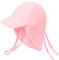 heekpek Cappello da Sole per Neonato Estivo Cappellino Mare Bambino Anti UV Regolabile Protezione del Sole Cappello Bambina Cappellini UPF 50+, Rosa, 2-4 Anni