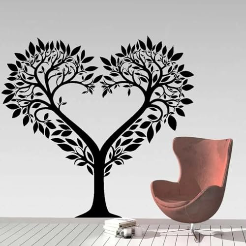 Adesivo da parete con albero della vita, arte astratta, decorazione moderna per camera da letto, soggiorno, biblioteca, studio, vinile.