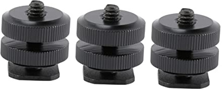 Gatuida 3stücke Schraubenadapter Blitzschuhadapter Aus Aluminiumlegierung Blitzschuhhalterung Kompatibel Für Kamera-blitzschuh Zubehör Befestigung Für DSLR Camcorder Action-Kamera Und Mehr