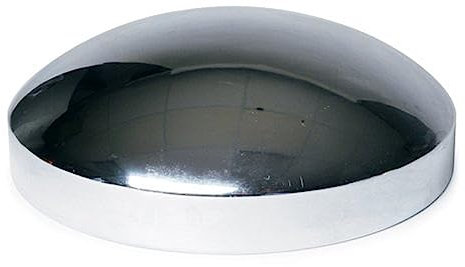United Pacific Industries 10202UPI Radkappe, verchromt, 20,3 cm (8 Zoll) Stahl, abgerundete Oberseite