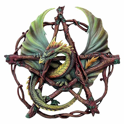 Nemesis Now Wandschild mit Pentagramm-Motiv, 38 cm, Grün