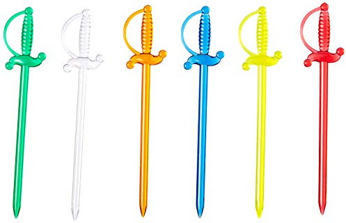 JB Systems - Set de 50 palillos para aperitivos, diseño de espada