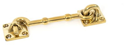 From the Anvil 83548 From The Anvil 4-inch Polished Brass Cabin Hook