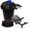 SunSun Set Filtro a Pressione laghetto 10000l Chiarificatore UVC 11W Pompa NEO8000 70W Tubo 25m