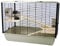 Little Friends Langham Tall Rat and Hamster Cage with Two Floors, 77 x 47 x 58 cm, Silver/ Black