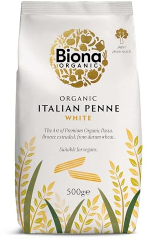 Biona Organic Bronze-Extruded White Penne 500g