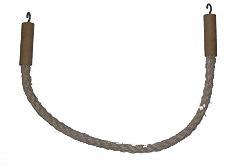 pipano Sitzseil 20-250 cm Sisal 12 mm für Vogelkäfig, Kletterseil, Wellensittich, Nymphensittich, PSH2212 (100 cm lang)