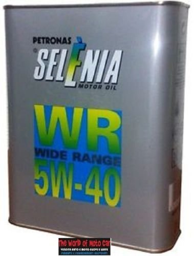 Selenia Petronas WR Wide Range Lot de 2 bidons de 2 L d'huile lubrifiante pour diesel, gradation 5W-40