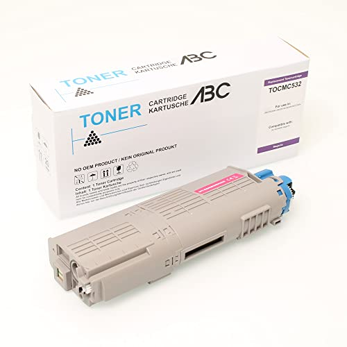 ABC Alternativ Toner Magenta 6000 Seiten für Oki C532 C532DN C542 C542DN MC563 MC563DN MC573 MC573DN C 532 C 532DN C 542 C 542DN MC 563 MC 563DN MC 573 MC 573DN 46490406