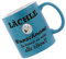 Crealuxe Glitzertasse Dunkelblau 'Lächle (Wunschname) du kannst sie nicht alle töten' personalisiert, Kaffeetasse, Bürotasse