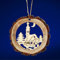 SIKORA BS-LS Traditionelle Filigrane Christbaumschmuck Holzanhänger aus nachhaltiger Herstellung - 28 Modelle wählbar, Modell:R2 Rindenoptik Dorfkirche D 6cm