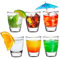PLATINUX Shotgläser Set 6 Teilig Schnapsgläser klassisch 2,5cl Pinnchen Tequilagläser Wodkagläser aus Glas
