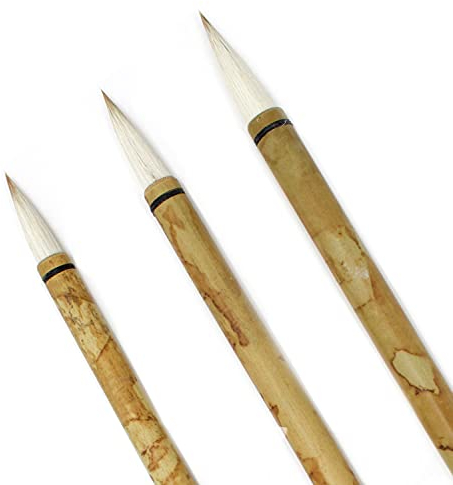 Artway Lot de 3 pinceaux Chinois en Bambou
