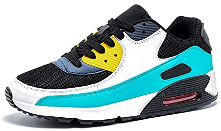 Baskets Homme Chaussure de Course Femme Basket Chaussures de Sport Fitness Sneakers Casual Chaussures d'Athlétisme Confortable Légères Vert EU38