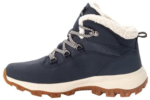Jack Wolfskin Damen Everquest Texapore Mid W Sneaker, Dark Blue Off White, 39 EU