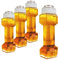 Dumbbell Beer Glasses, Giant Lifting Beers 26oz Glass | Large Weightlifting to Scale Funny Beer Mug | Birthday, Christmas Men & Women, Dad Cool Whiskey & Water Glasses Perfect, Gifts - 4 Set