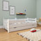 Kids Collective Kinderbett Jugendbett 90x200 cm mit Rausfallschutz | inkl. Lattenrost & Schublade in weiß | Mädchen Jungen Bett skandinavisch | von 4. bis 18. Lebensjahr