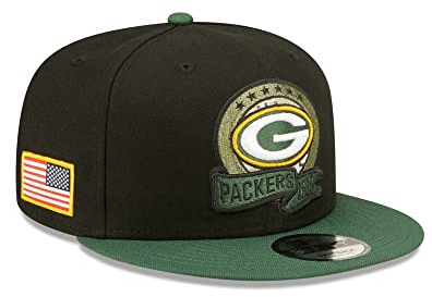New Era NFL Green Bay Packers Salute to Service 2022 Snapback 9FIFTY Game Cap, Größe :M/L