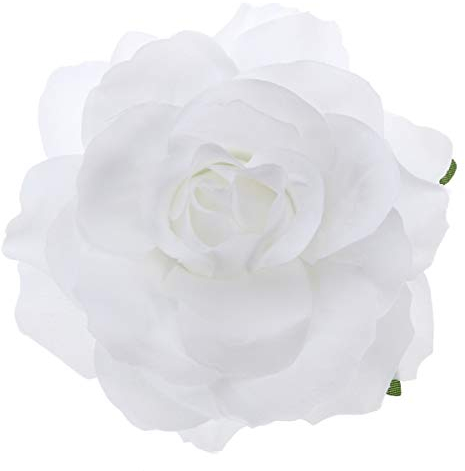 Luxshiny Épingle à Cheveux Fausse Rose Blanche Accessoire Élégant Pour Fête Mariage Et Événements Spéciaux