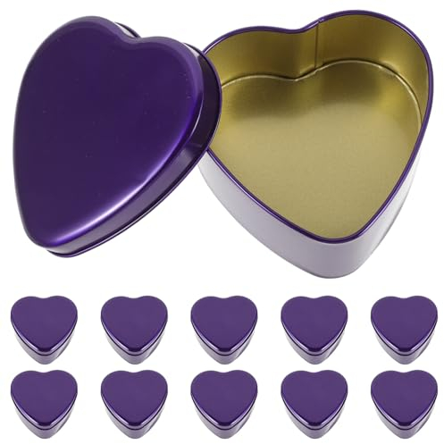 Gadpiparty 10Pcs Scatola di A Forma di Cuore Scatola di di San Scatole Vuote di Candele Biscotti A Forma di di Contenitore di Caramelle di Nozze per