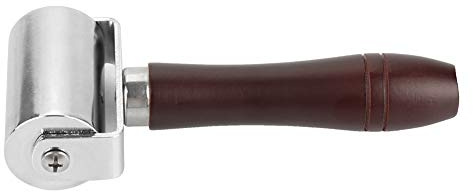 Lederkleberoller, 60 Mm, Lederroller, Leder-DIY-Rollklebewerkzeug, Leder-Holzgriff, Presswalzenkante