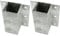 Connex HV4333 Anschraubhülsen, 71 x 150 x 155 mm, feuerverzinkt, Silber (Packung mit 2)