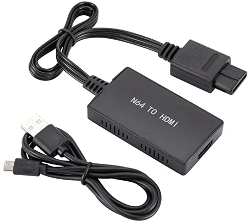 N64 to HDMI- Compatible Converter, Nin- Tend 64 to HDMI- Compatible Adapter High Definition Link Cable for N64/ SNES/Gamecube