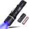 ULTRAFIRE UV Torch 365nm LED Blacklight, UV Black Filter Lens, Single Mode Powerful Ultraviolet Light, with Rechargeable Battery and Charger, for Pet Urine Stains, Flurescent, Leak Detection