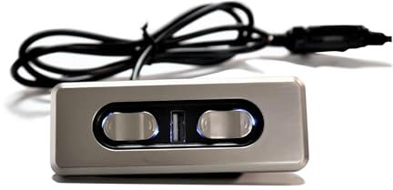 Gugxiom Telecomando per Divano Elettrico a 5 Pulsanti, Controller per Poltrona Reclinabile, Interruttore di Comando per Poltrona Elevabile a Doppio Motore 12V/29V, con Porta di Ricarica