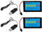 AMZZN 2 Stück 7,2V 2200mAh AA NiMH Akku SM-2P Stecker mit USB-Ladekabel für Huina 1550 550 Fernbedienung Bagger, LKW, TR-211 RC Toy Car Backup Batterie