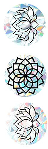 ABOOFAN 6 Stk Mandala-fenster-aufkleber Wanddekoration Glasaufkleber Für Fenster Wandaufkleber Mit Blumen Fensterblumenaufkleber Mandala-fensteraufkleber Pvc Fenstergitter Büro Bunt