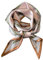 GIMIRO Satin Seidenschal 148 x 13,5 cm Krawatte Double Layer Bund für Blazer, Mantel, Kleid (79# Diamond Brown Champange)