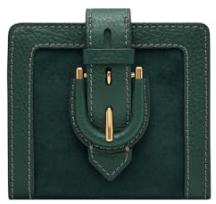 Fossil Women's Harwell Bi-Fold Wallet, Green