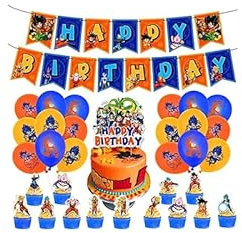 Birthday Party Supplies - Decorations, Balloons, Cake Toppers, Banner - Happy Birthday